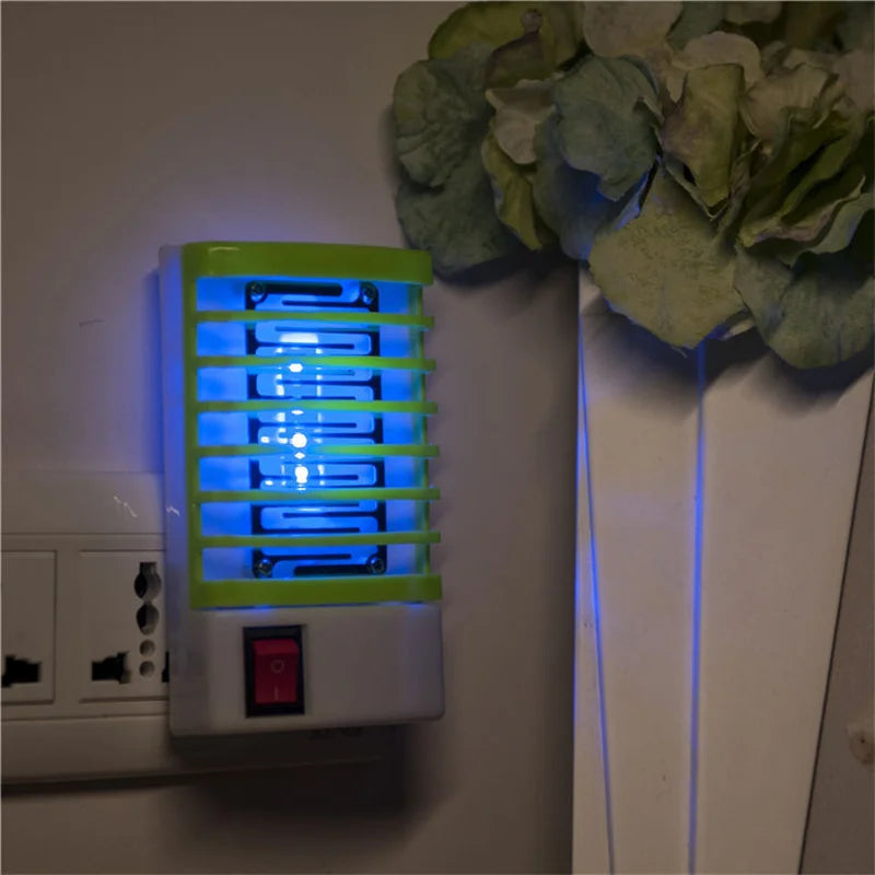 Mini lámpara eléctrica antimosquitos, repelente de plagas, trampa LED, luz ultravioleta, para el hogar ecológico.