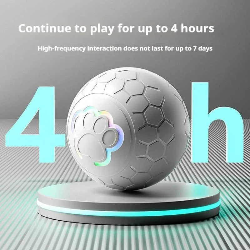 Pelota de juguete inteligente Xiaomi para perros, electrónica, interactiva, con USB, automática, con rebote y luces RGB para gatos