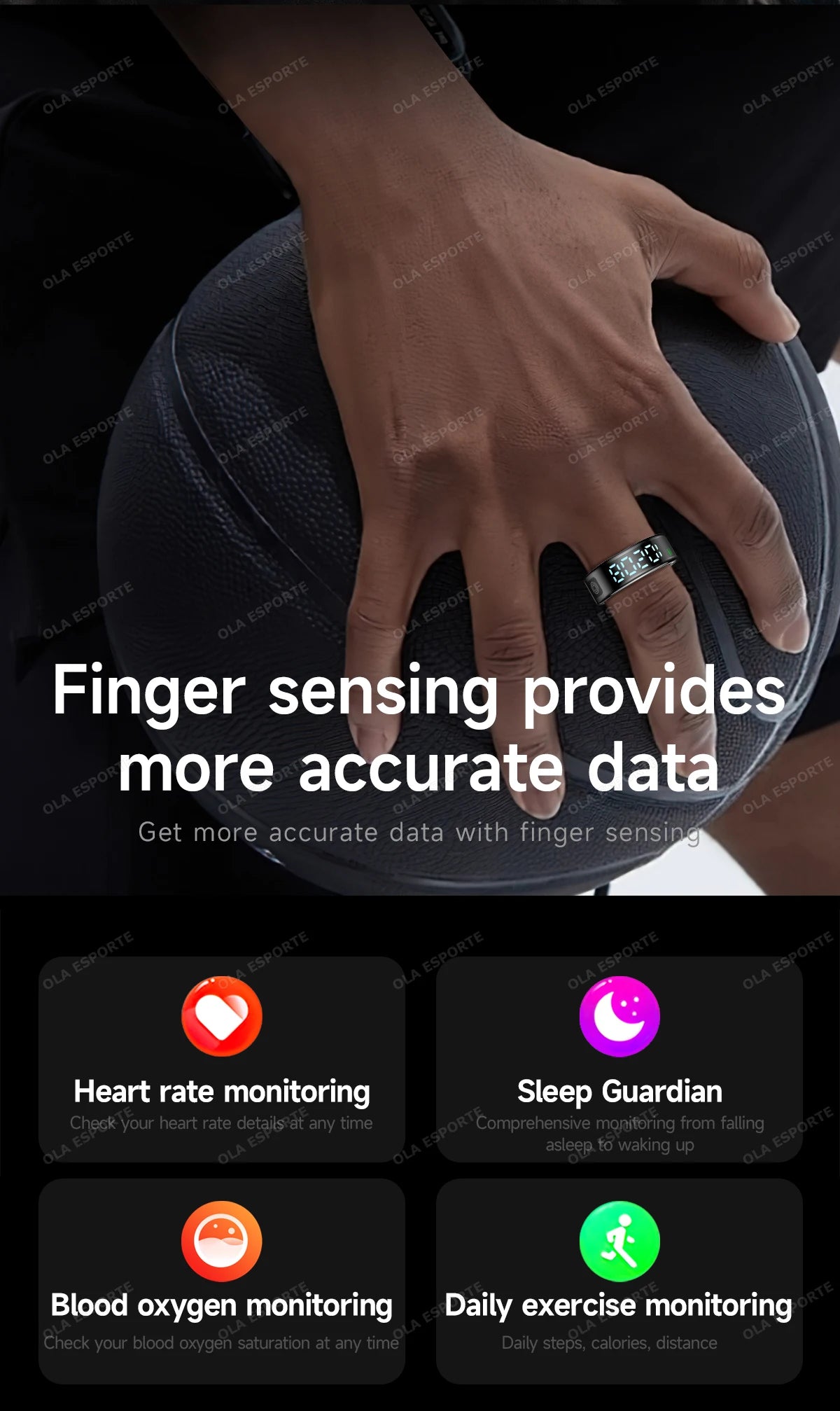 Anillo inteligente R12 2025 con pantalla táctil, carga inalámbrica, control de salud, resistente al agua hasta 5 ATM, para hombres y mujeres.