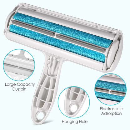 Pet Hair Remover Roller - Dog & Cat Fur Remover with Self-Cleaning Base - Efficient Animal Hair Removal Tool - Perfect for Furni Selectia