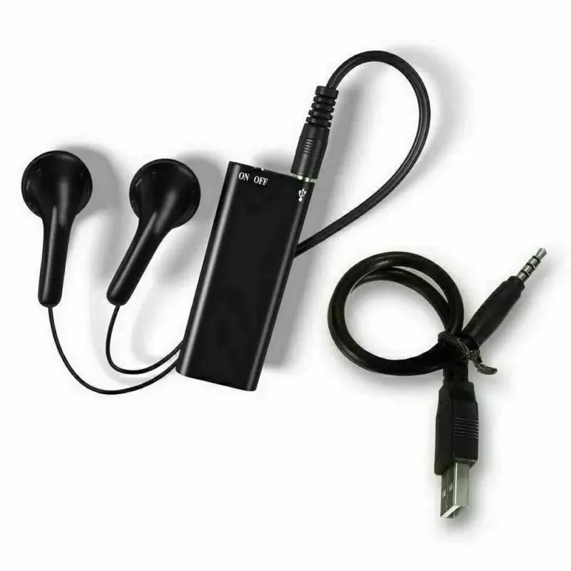 Mini grabadora de voz portátil inteligente, grabación de audio activada por voz, grabadora de sonido HD con reducción de ruido, reproductor MP3 con imán OTG