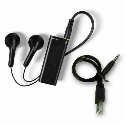 Mini grabadora de voz portátil inteligente, grabación de audio activada por voz, grabadora de sonido HD con reducción de ruido, reproductor MP3 con imán OTG