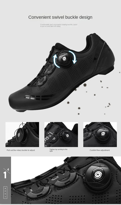 Zapatillas de ciclismo profesionales para hombre, zapatillas SPD para ciclismo de montaña, transpirables, antideslizantes, para carreras de montaña