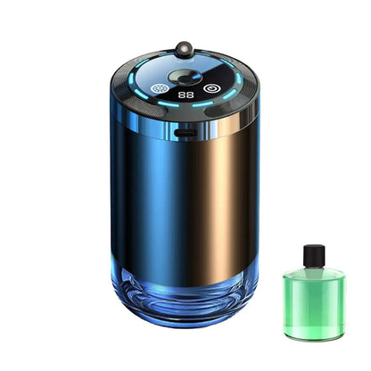 Ambientador de coche inteligente, difusor de aroma de coche recargable, 5 niveles de difusor de coche inteligente ajustable.