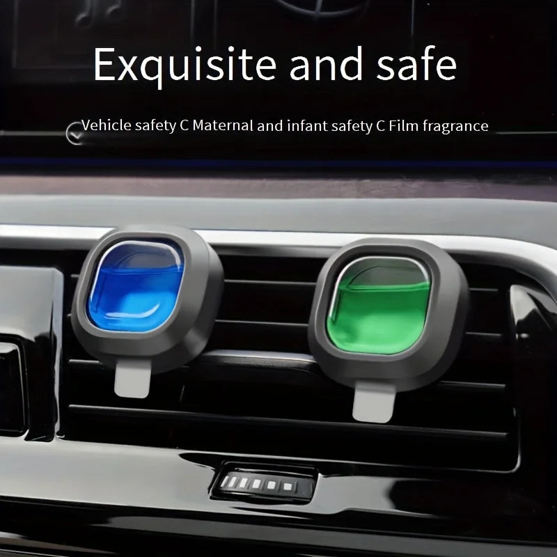 Ambientador para coche de larga duración de 30 días con clip para ventilación - Eliminador de olores con aroma a aceite esencial, 0.14 oz cada uno, fragancia no tóxica