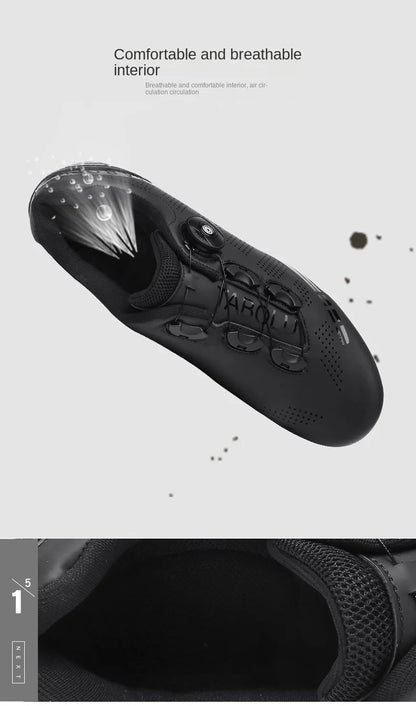 Zapatillas de ciclismo profesionales para hombre, zapatillas SPD para ciclismo de montaña, transpirables, antideslizantes, para carreras de montaña
