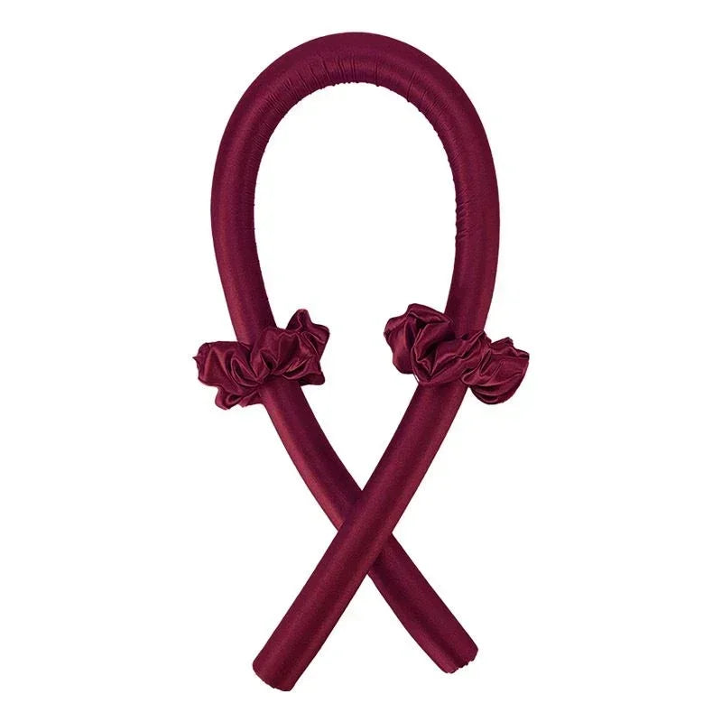 Heatless Curling Rod Satin Silk Sleeping Cap Set Headwrap Natural Curly Hair Long Hair Care Wave Sleeping Curling Styling Tool Selectia