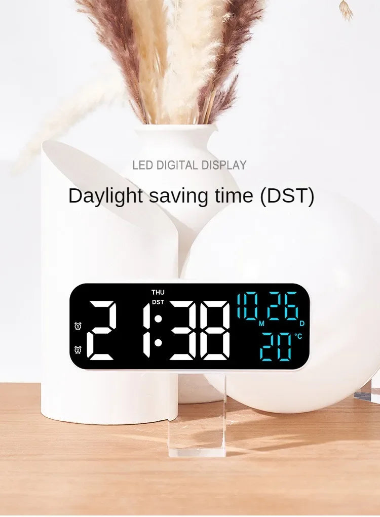 Reloj despertador digital Xiaomi Youpin con temperatura, fecha, semana, modo nocturno, reloj de mesa, 12/24 h, despertador electrónico LED de escritorio
