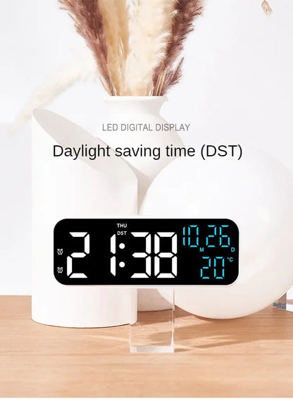 Reloj despertador digital Xiaomi Youpin con temperatura, fecha, semana, modo nocturno, reloj de mesa, 12/24 h, despertador electrónico LED de escritorio