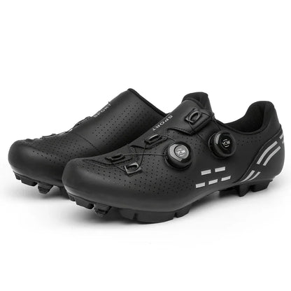 Zapatillas de ciclismo de montaña 2023 con calas para hombre y mujer, de carbono, deportivas, de velocidad, planas, SPD, para ciclismo de carretera