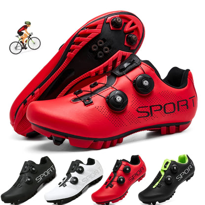 Zapatillas de ciclismo transpirables para hombre y mujer, calzado para ciclismo de montaña y de carretera, con pedales SPD