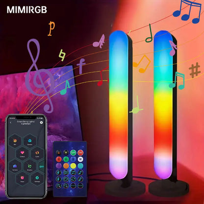 RGB Rhythm Light Smart Light Bars Gaming LED Lights DIY Color Adjustments Remote Control USB Pickup Light Desktop RGB Light Bar Selectia