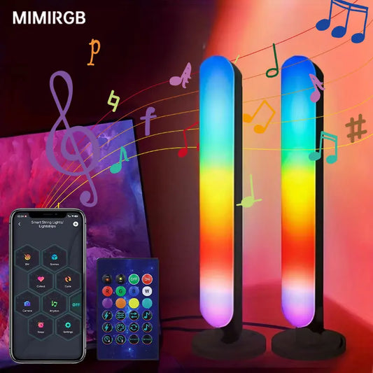 RGB Rhythm Light Smart Light Bars Gaming LED Lights DIY Color Adjustments Remote Control USB Pickup Light Desktop RGB Light Bar Selectia