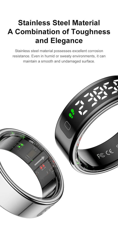 Anillo inteligente Xiaomi R12 con pantalla táctil, resistente al agua hasta 5 ATM, Bluetooth, control de gestos, carga inalámbrica, deportivo