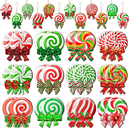 24-Pack Christmas Candy & Lollipop Hanging Ornaments