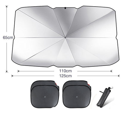 Parasol plegable para parabrisas de coche, protección UV, aislamiento térmico, cubierta para ventana delantera, protector interior, gadgets de verano