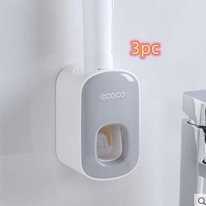 Wall-Mounted Automatic Toothpaste Dispenser Set