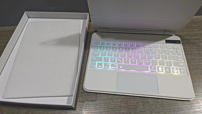 Teclado de control mágico de suspensión para tableta, cubierta protectora de succión magnética integrada para tablet.