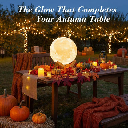 16-Color Moon Lamp with Stand & Remote