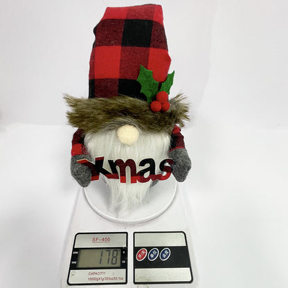 Gnomo navideño sin rostro, decoración navideña para el hogar, regalo de Navidad 2024, regalos de Año Nuevo para niños, decoración navideña para el hogar.