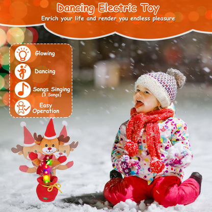Dancing Christmas Plush Toy – Singing, Recording & Talking Back (Penguin / Moose)