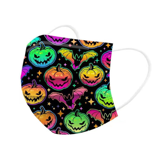 Máscaras de Halloween Máscaras planas con estampado de Halloween