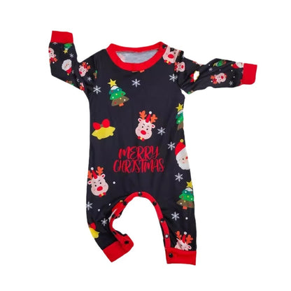 Conjunto de pijamas navideños familiares a juego. Pijamas navideños para la familia. Pijamas navideños. Ropa de dormir navideña.