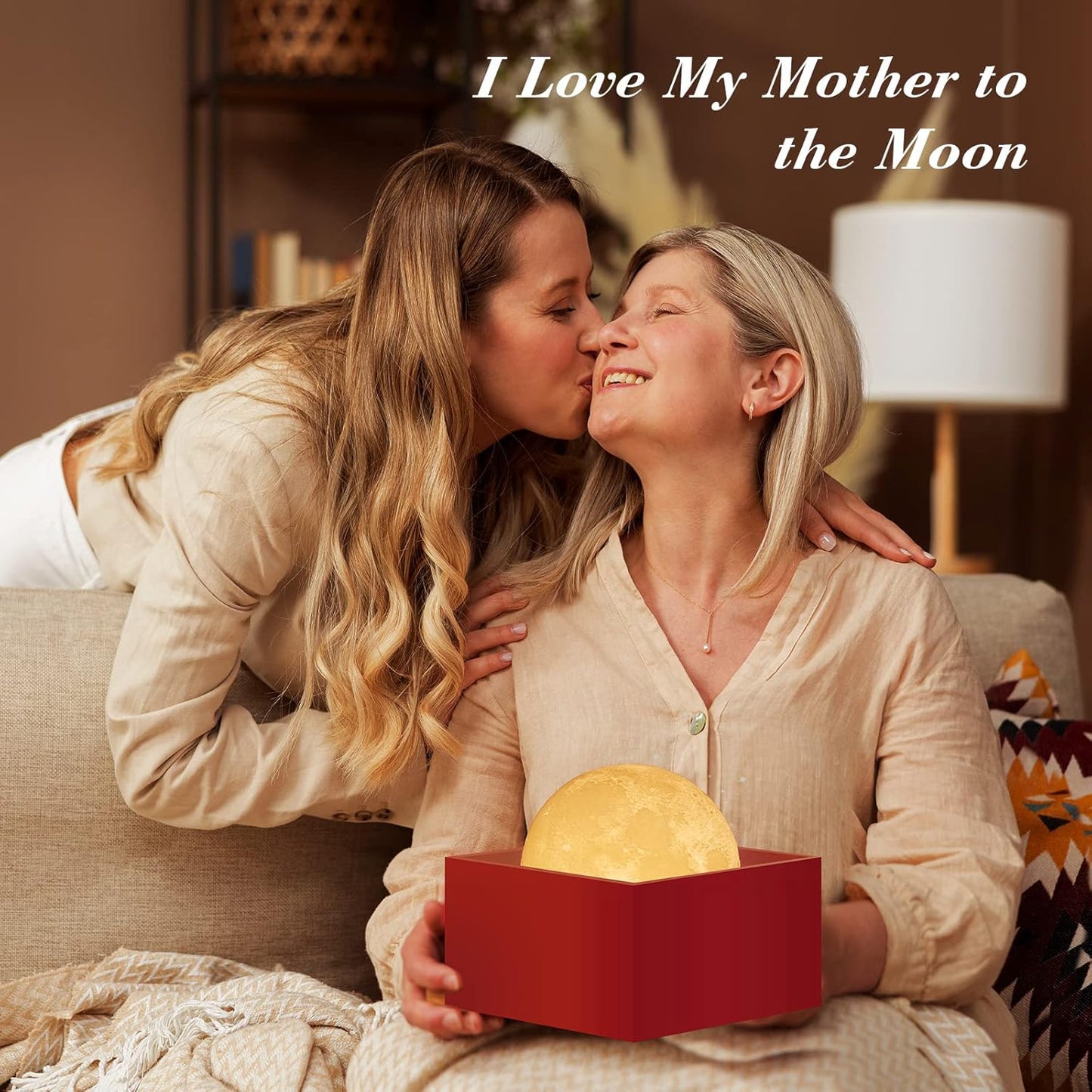 16-Color Moon Lamp with Stand & Remote