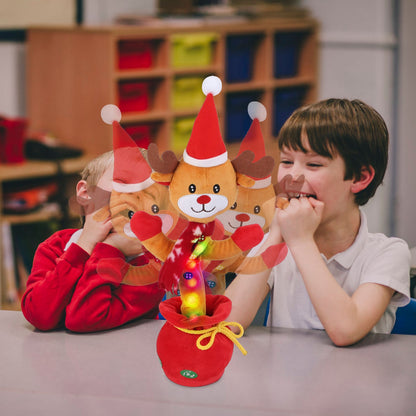 Dancing Christmas Plush Toy – Singing, Recording & Talking Back (Penguin / Moose)