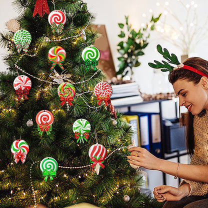 24-Pack Christmas Candy & Lollipop Hanging Ornaments