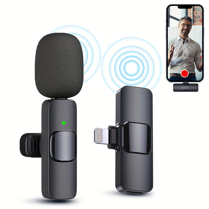 Wireless Lavalier Microphone for iPhone