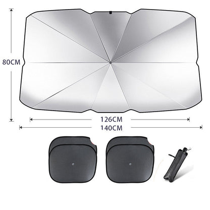 Parasol plegable para parabrisas de coche, protección UV, aislamiento térmico, cubierta para ventana delantera, protector interior, gadgets de verano