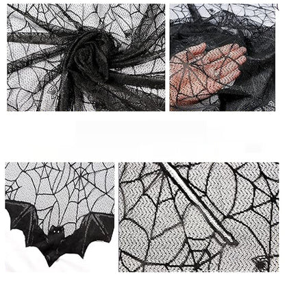 Capa de murciélago de Halloween Chal de actividades para fiestas de Halloween
