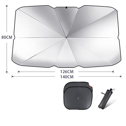 Parasol plegable para parabrisas de coche, protección UV, aislamiento térmico, cubierta para ventana delantera, protector interior, gadgets de verano