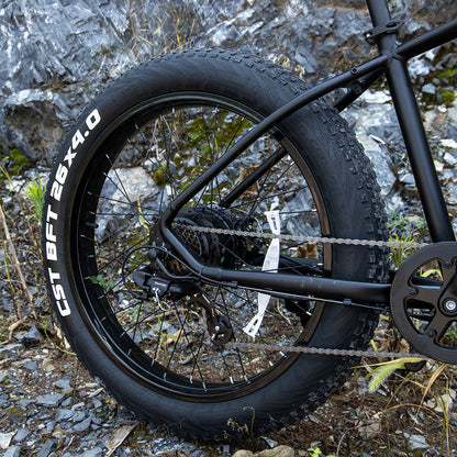 Bicicleta eléctrica profesional para adultos, 26 x 4 pulgadas, neumáticos anchos, motor de 1000 W, 48 V, 15 Ah, para trail, excursiones y desplazamientos diarios, con certificación UL y GCC.
