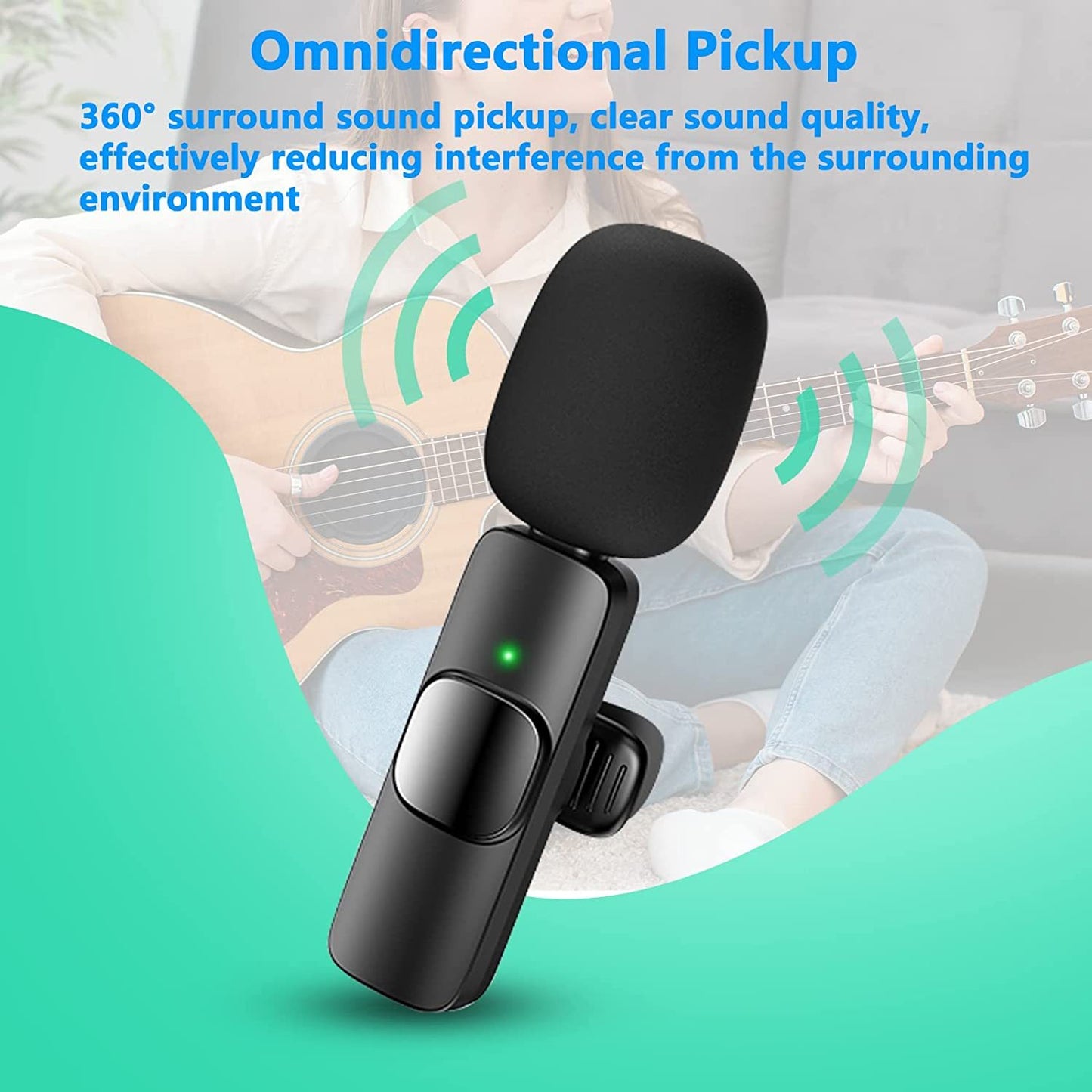 Wireless Lavalier Microphone for iPhone