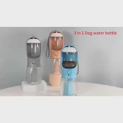 3-in-1 Portable Dog Water Bottle