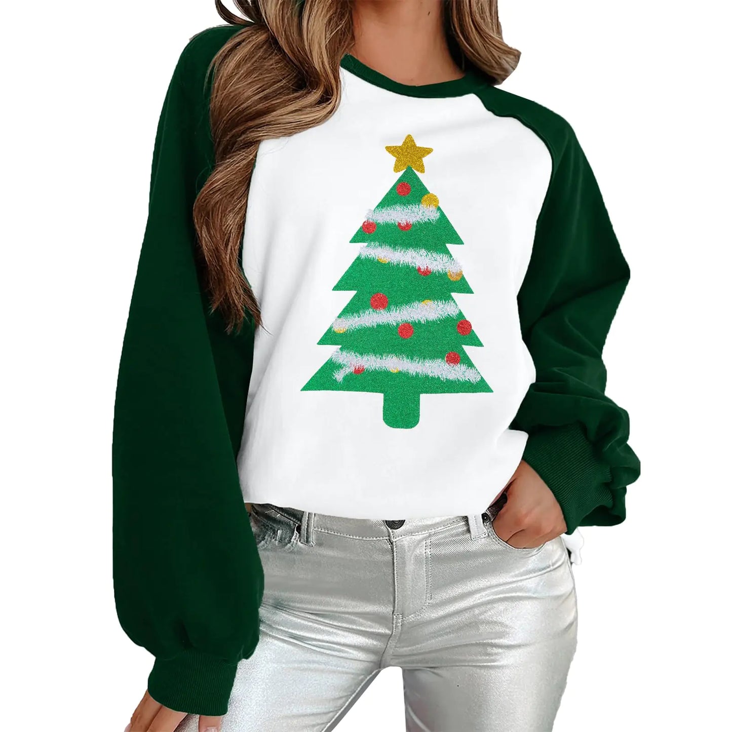 Women’s Christmas Tree Sweatshirt (Medium)
